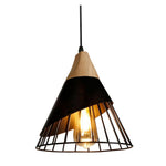HKH Plafón Madera y Metal Negro Arene