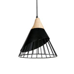 HKH Plafón Madera y Metal Negro Arene