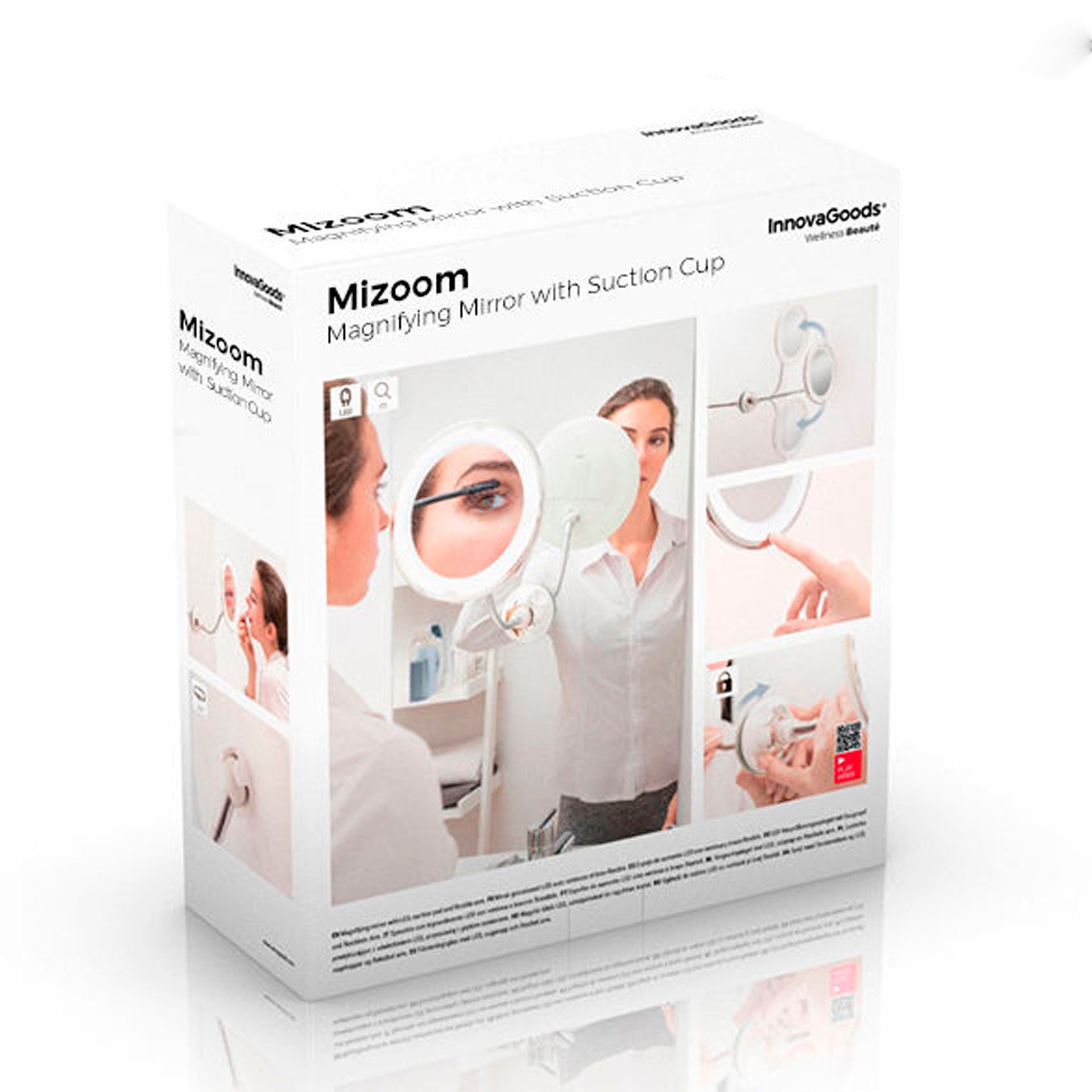 Espelho de Aumento LED com Braço Flexível e Mizoom