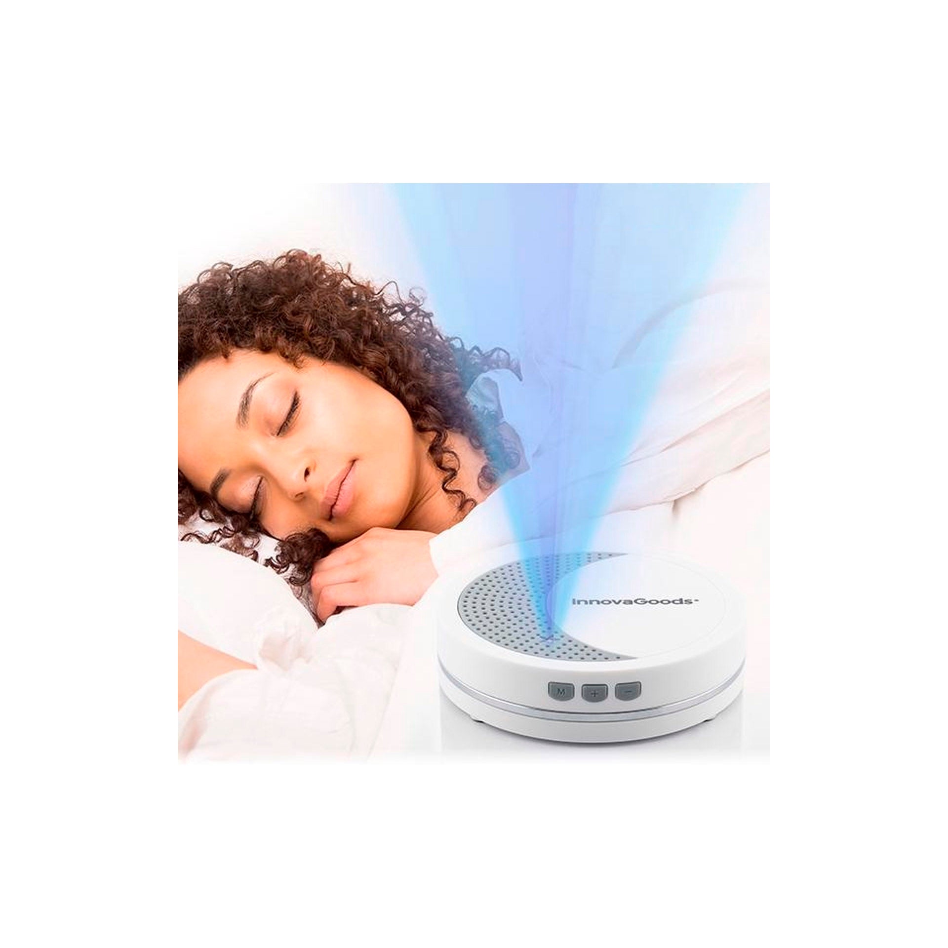 Máquina de Relaxamento com Luz e Som para Dormir Calmind
