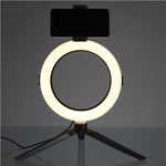 Anillo de luz de mesa HKH con trípode