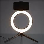 Anillo de luz de mesa HKH con trípode