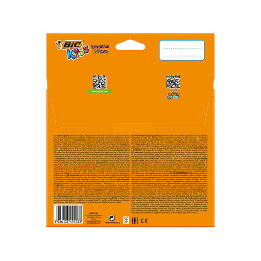 Bic Lápis de Cor Evolution Stripes 24 un