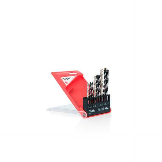 Itools Conjunto 9 Brocas hss + Pedra + Madeira (5, 6, 8mm)