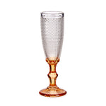 HKH Copo Flute Pontos Dourado 18 cl