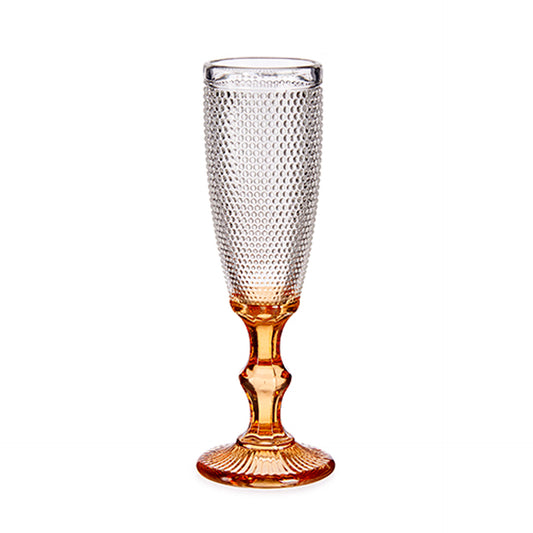 HKH Copo Flute Pontos Dourado 18 cl