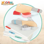 Juego de tablero y cuchillos de madera Woomax