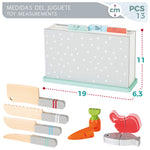 Juego de tablero y cuchillos de madera Woomax