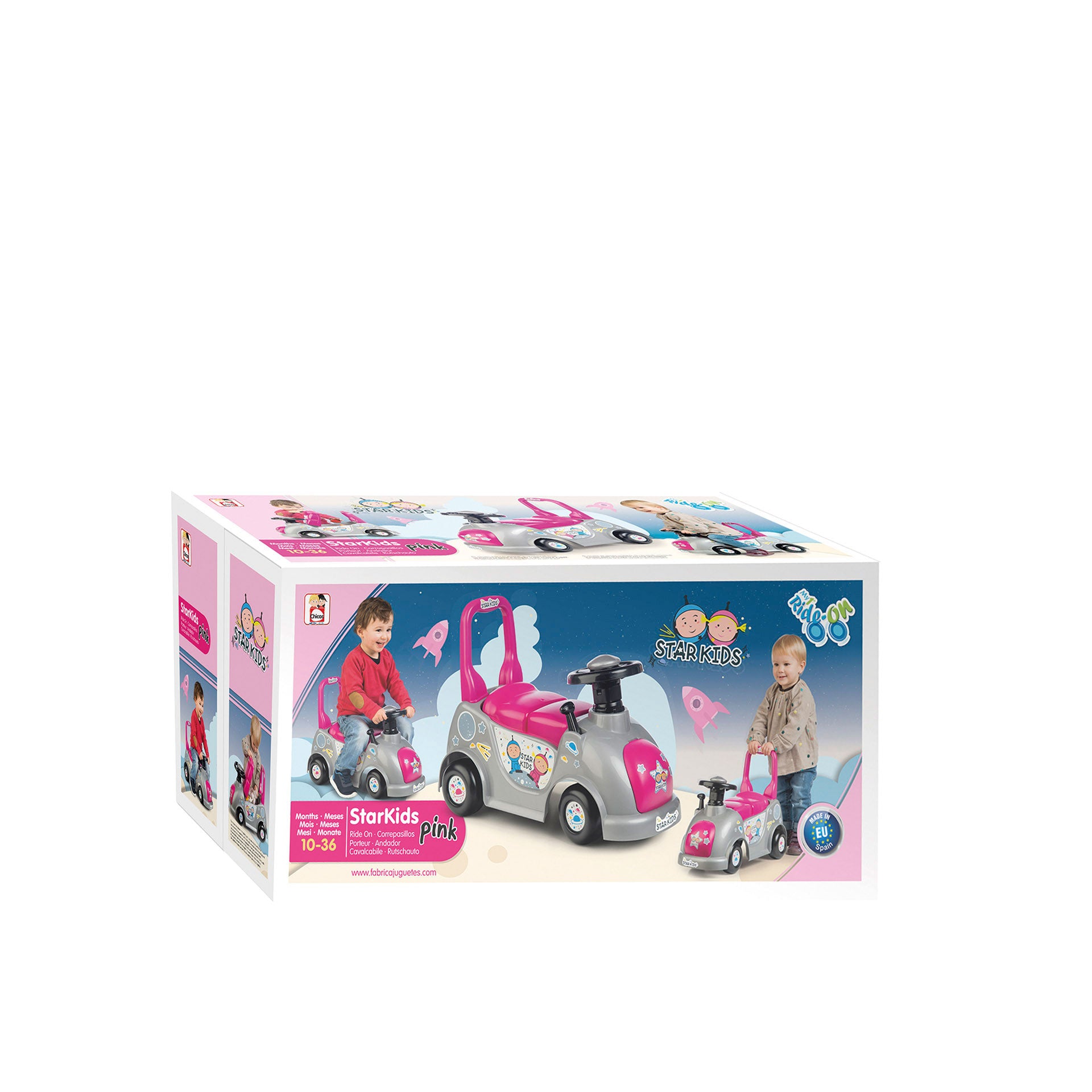 Chicos Carrinho Andador Star Kids Rosa