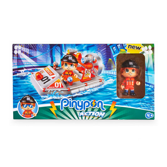 Pinypon Action Lancha de Resgate com 1 Figura