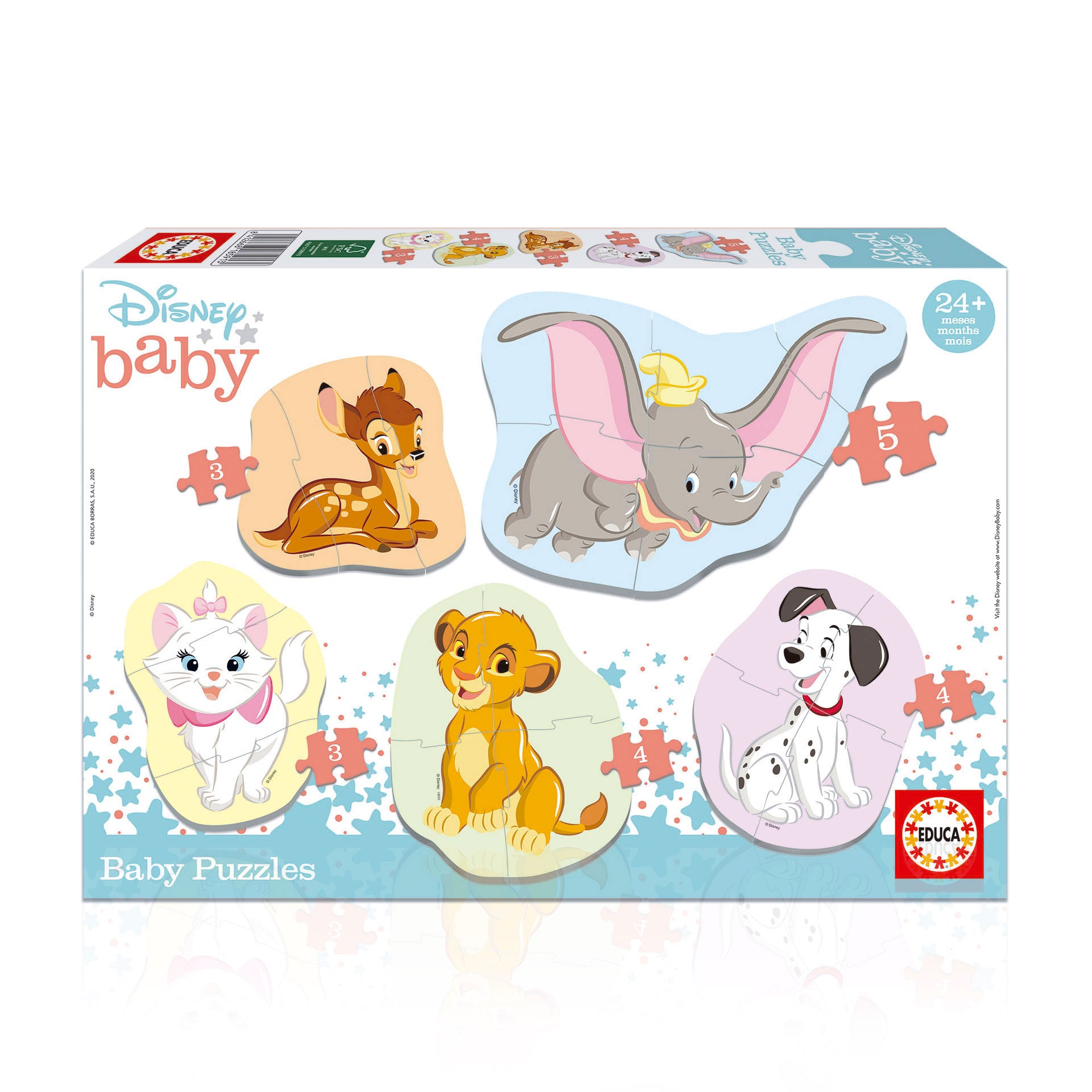 Educa Bebé Puzzles Animales Disney