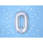 Globo Foil Nº0 Plata