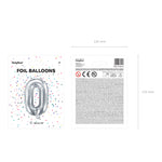 Globo Foil Nº0 Plata