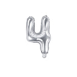 Balão Foil Nº4 Prateado