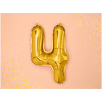 Balão Foil Nº4 Dourado
