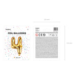 Balão Foil Nº4 Dourado