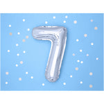 Balão Foil Nº7 Prateado