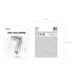 Balão Foil Nº7 Prateado
