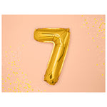 Balão Foil Nº7 Dourado