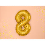 Balão Foil Nº8 Dourado