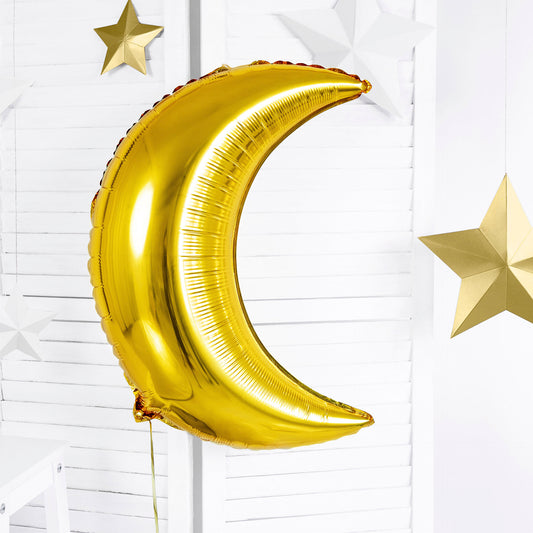 Balão Foil Lua Dourada