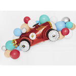 Coche de globos de metal