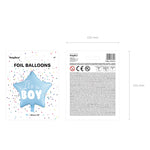 Balão Metálico Azul Claro "It's a Boy"