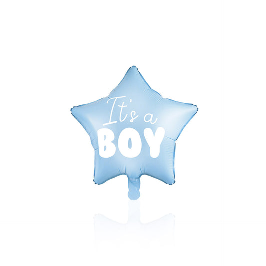 Balão Metálico Azul Claro "It's a Boy"