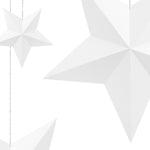 Pack 6 Estrellas Decorativas Blancas