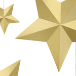 Pack 6 Estrellas Doradas Decorativas