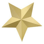 Pack 6 Estrellas Doradas Decorativas