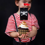 Pack 6 Moldes Cupcake Pirata