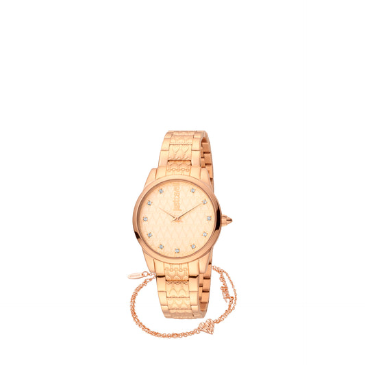 Just Cavalli Relógio Valentines Dourado Rosa