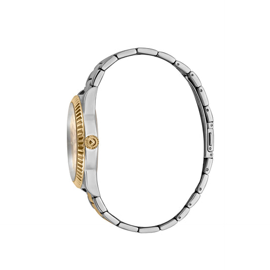 Just Cavalli Relógio XL Prateado/Dourado