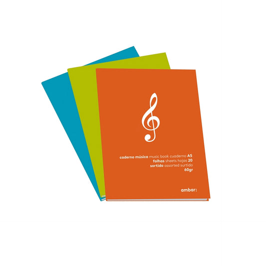 Ambar Caderno Música A4 20F Ambar School