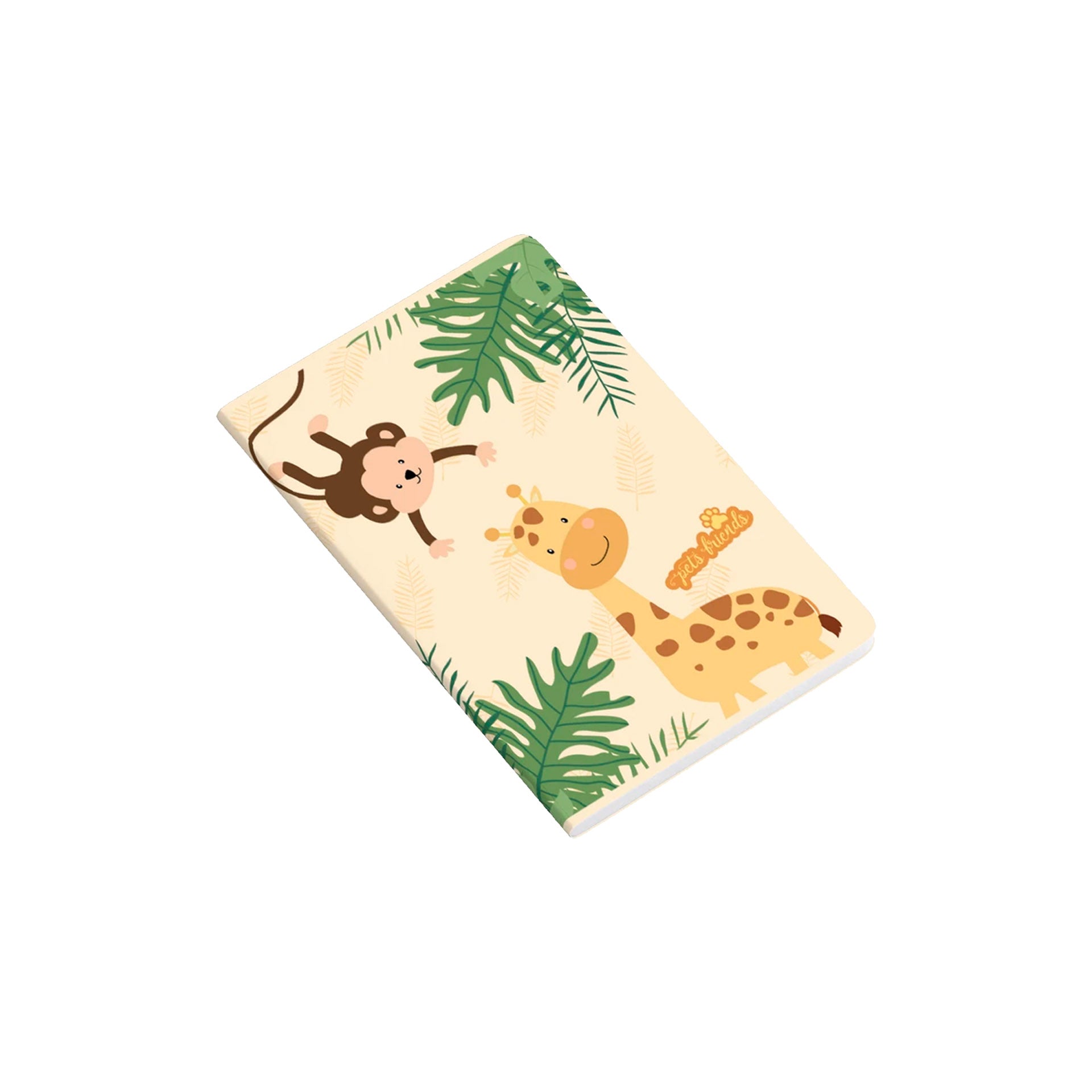 Cuaderno grapado Ambar A5 60F Pets Friends Safari rayado