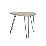 HKH Mesa de Apoio Madeira 3 Pés Metal