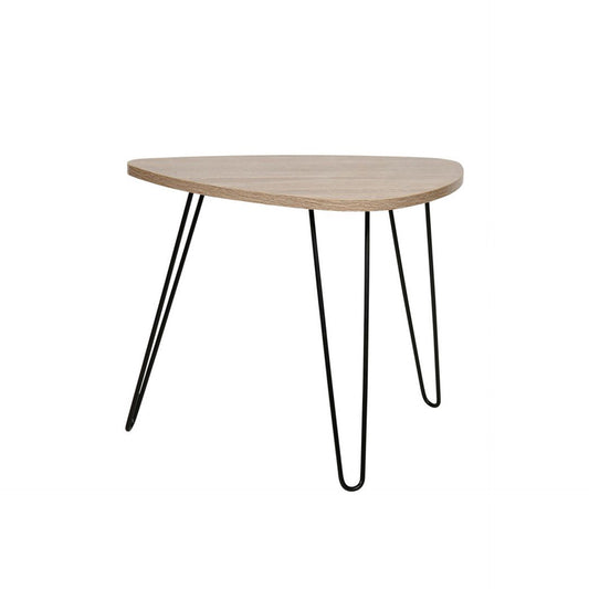 HKH Mesa de Apoio Madeira 3 Pés Metal