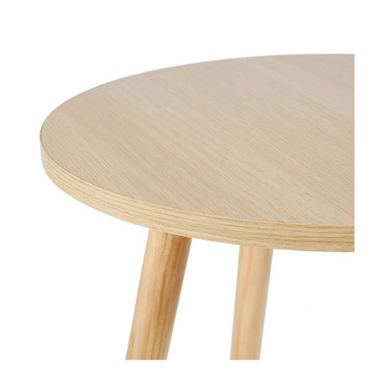 Mesa auxiliar redonda de madera HKH