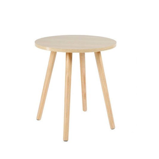 Mesa auxiliar redonda de madera HKH