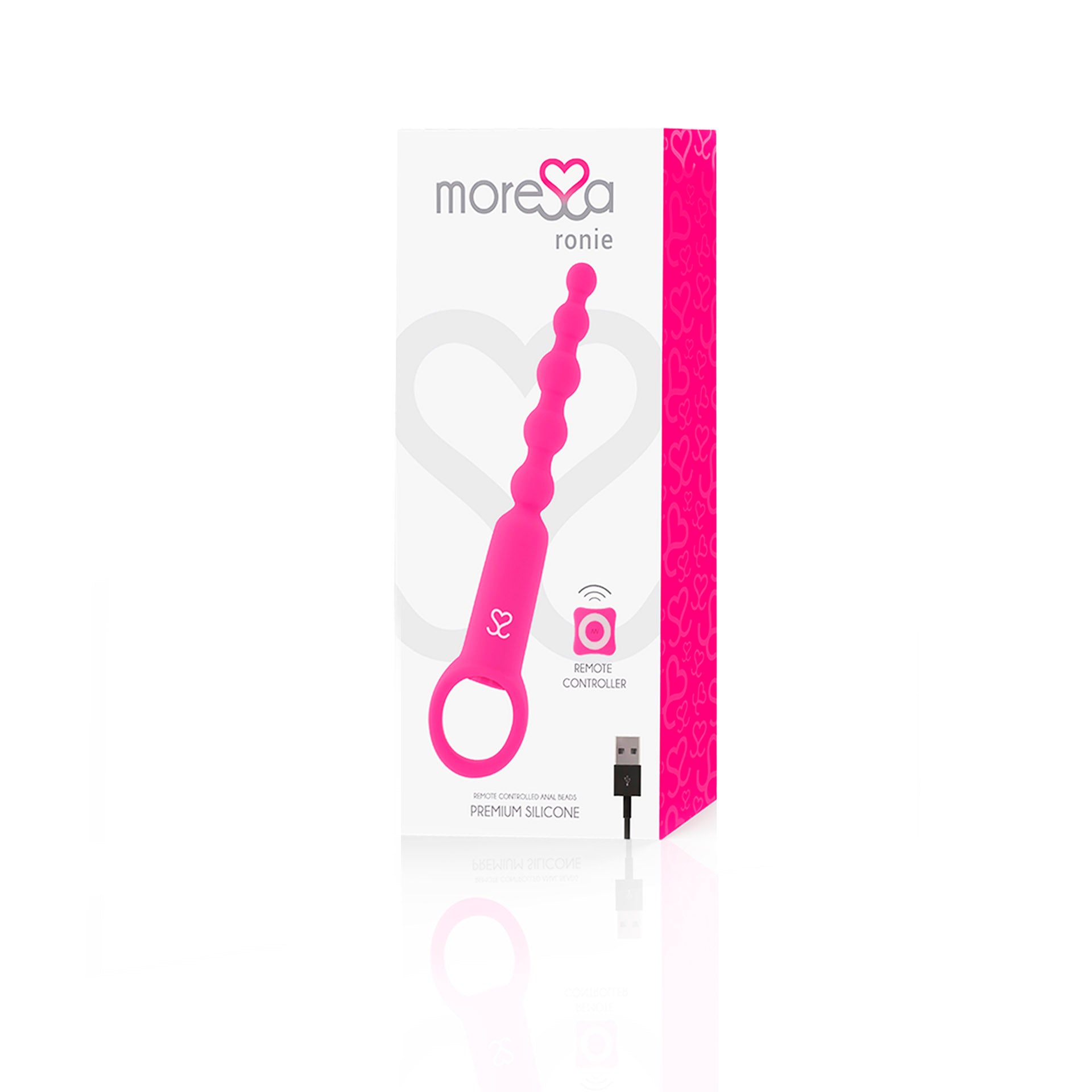 Moressa Ronie Vibrador Anal con Mando a Distancia Rosa