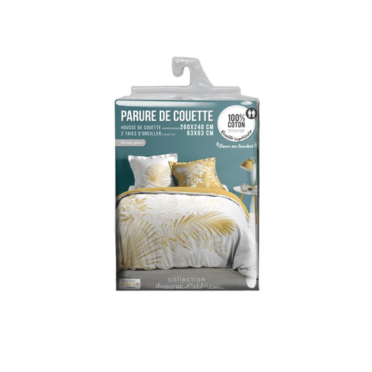 HKH Jogo Cama 3 Peças Estampado Strassy Branco