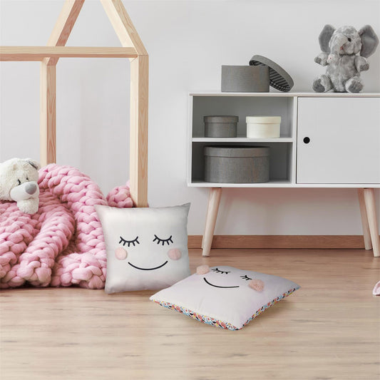 HKH Almofada Infantil Pompons Rosa