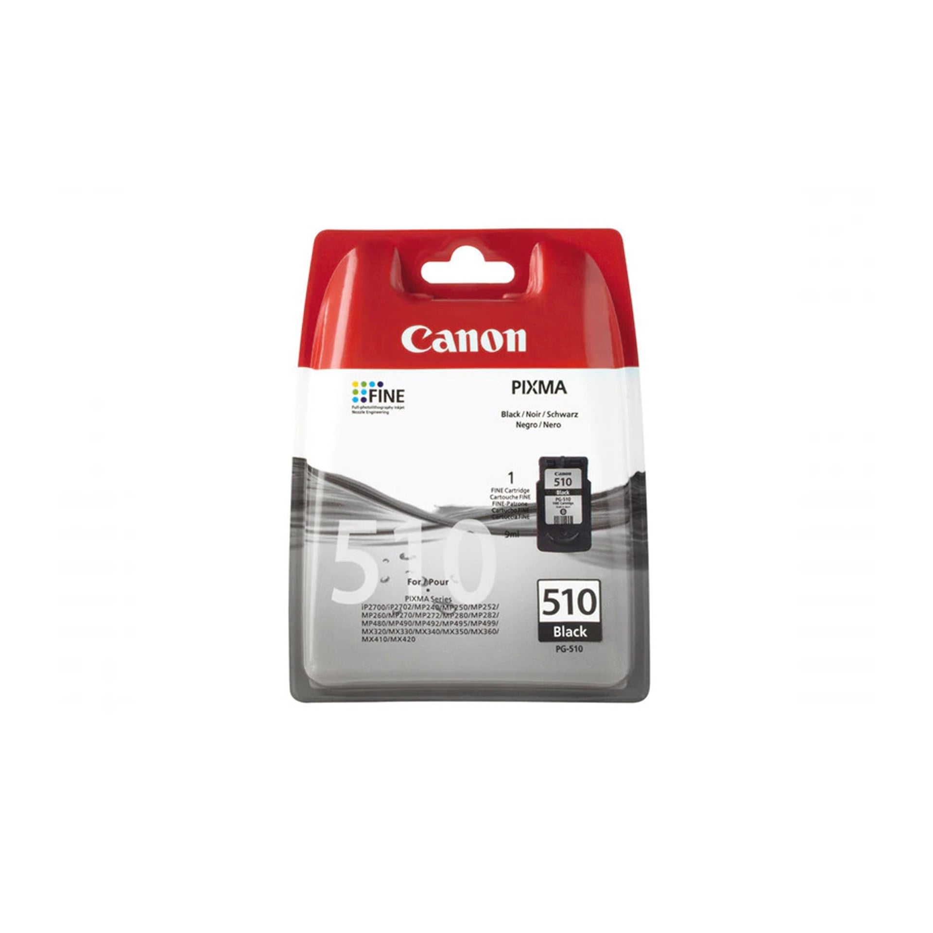 Cartucho de tinta Canon Pixma MP240/MP260/MP480/MX320/MX330 - Negro